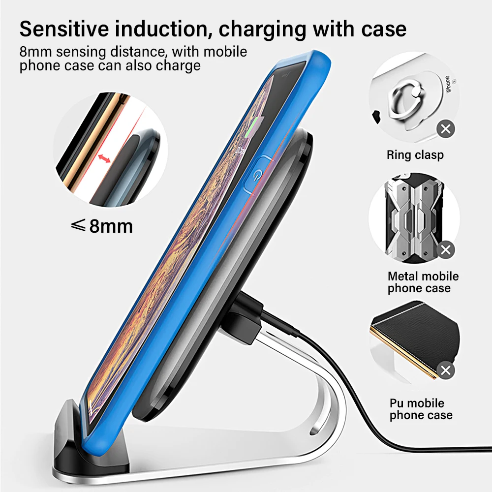 for xiaomi android type c samsung stand holder charging base dock station for iphone x 8 7 6 usb cable sync cradle charger base free global shipping