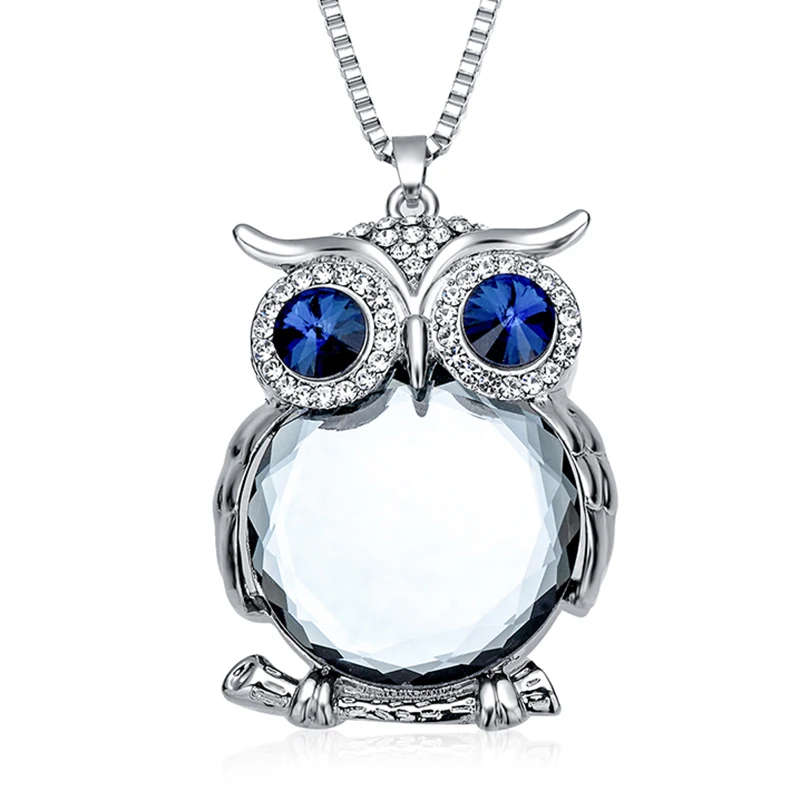 Модные женские подарок массивные ожерелья ювелирные Подвески Кристалл Опал