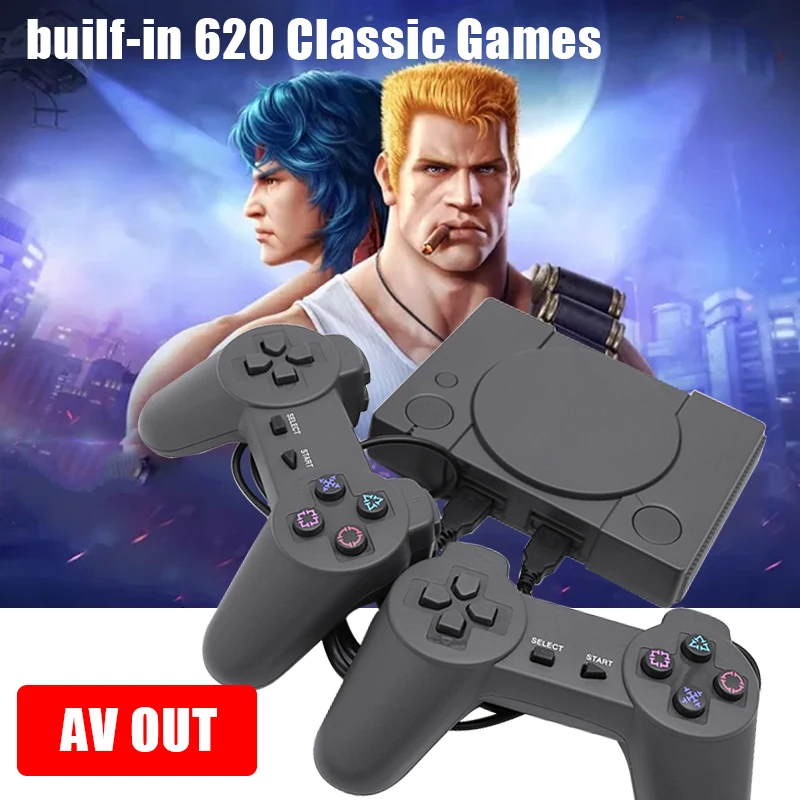 Горячая Распродажа Игровая приставка для ТВ PS1 видео игры встроенная 620