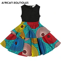 african dresses for kids ankara print sleeveless dress christmas kids clothes wax cotton sewing party clothes