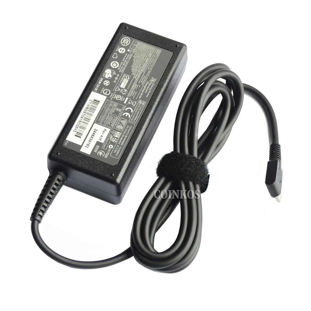 65W 20V 3.25A 15V 2A USB-C Тип шнур AC Мощность адаптер для HP Elite x3 стол на коленях док-станция