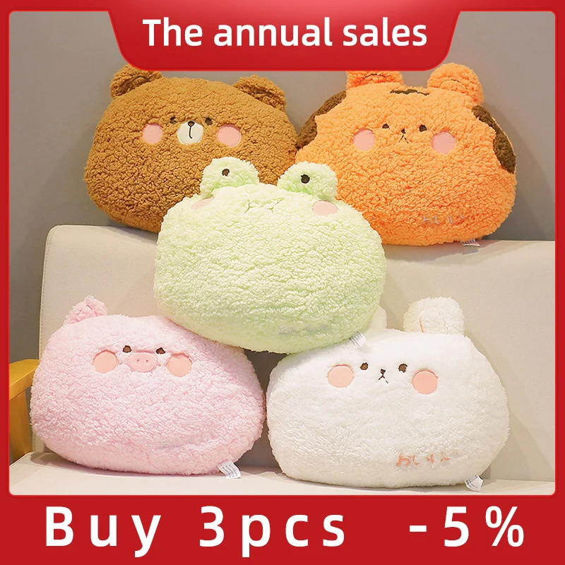 

Kawaii Animals Plushie Toy Soft Stuffed Bunny Frog Plush Pillow Doll Sleeping Cushion Girls Birthday Gift Cute Toys For Kids