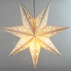 Ажурный светильник для вечеринки в виде звезды, 45 см, решетка для окна, домашний ночник для спальни, садовый подвесной декор, Новогоднее украшение без светодиодный