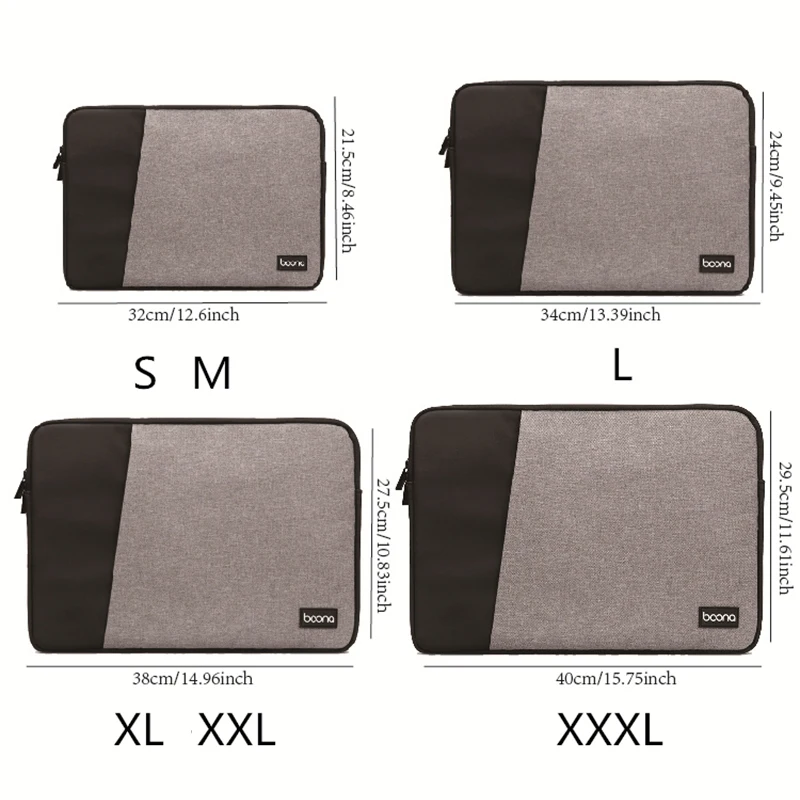 Portable Laptop Protective Case Unisex Waterproof Oxford Cloth Cell Phone Storage Handbag Office Business Supplies Accessories