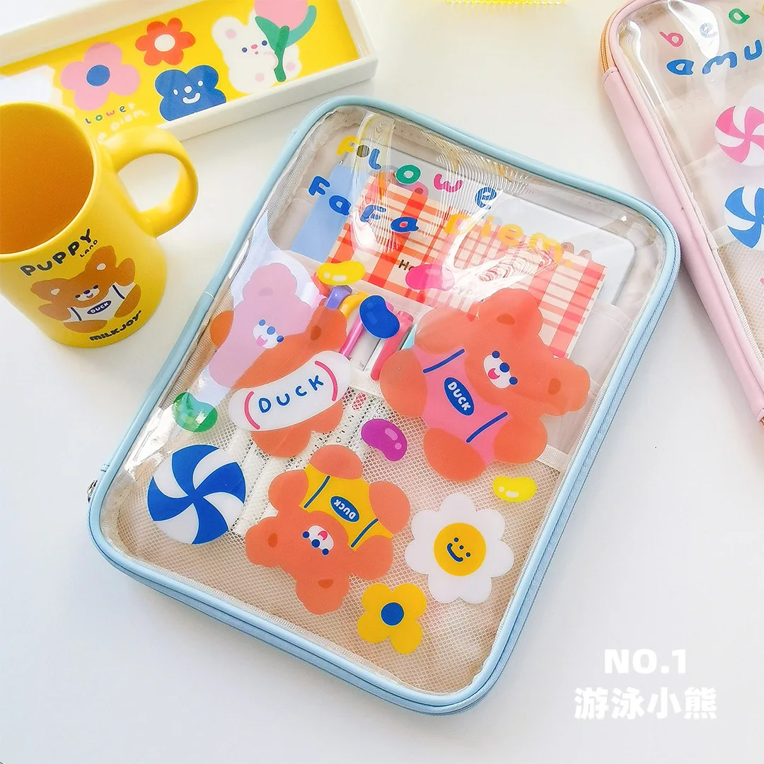 Новинка 2021 модная Корейская сумка для ноутбука корейских Instagram милый медведь