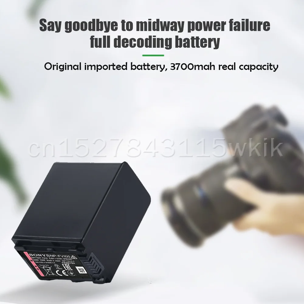 Аккумулятор для Фотоаппарата Sony NP-FV100 NPFV100 NP FV100 6 8 в 3700 мАч FV30 FV50 FV70 FP50 FP90 FP91 FH50 SX83E