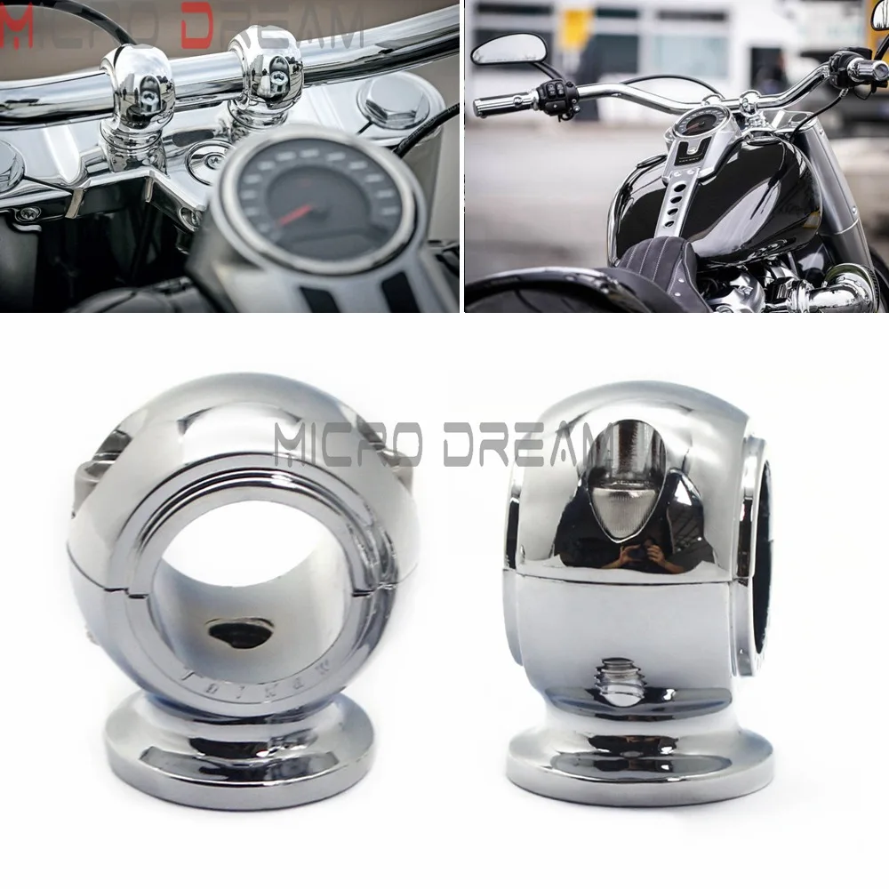 

Круглый зажим на руль для Harley Dyna FXD Fat Bob Street Bob FXDWG, комплект подъемников для Softail Touring Bobber Chopper 1,25 дюйма