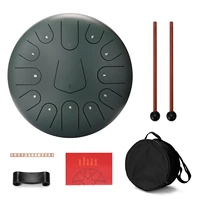 12 inch 13 tone steel tongue drum mini hand pan drums with drumsticks percussion drum musical instruments new arrivals