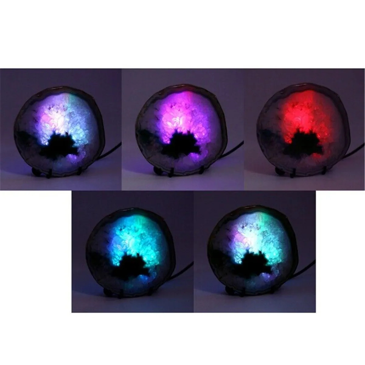 Ночник светильник Geode Druzy светодиодный с USB|Камни| |