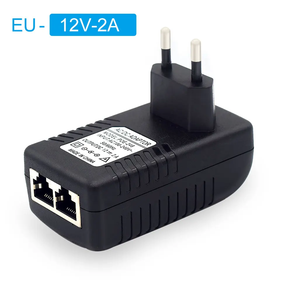 POE-адаптер для IP-камер видеонаблюдения 48 В 0 5 А 24 Вт | Безопасность и защита