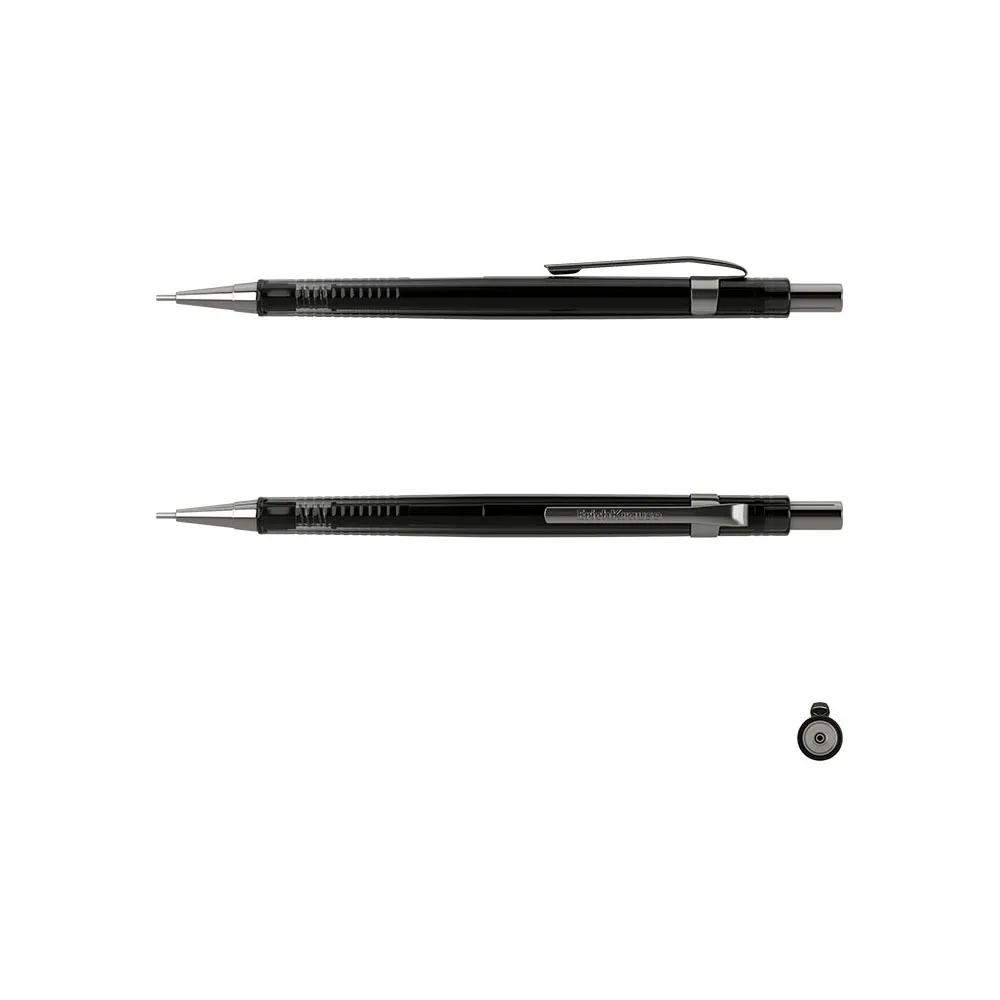Карандаш механический ErichKrause Black Pointer 0.5мм НВ (в коробке по 12 шт.)|Механические