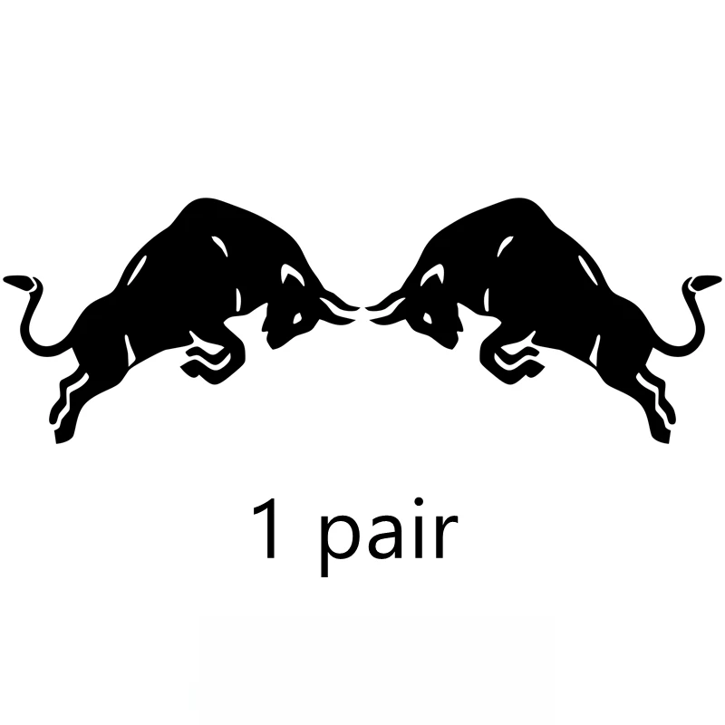 Красный прыгающий бык корова автомобильная наклейка виниловые наклейки с