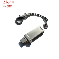 sr metal matt portable tf card reader type c micro usb 3 1 adapter anti lost chain for pc tablet laptop accessories computer