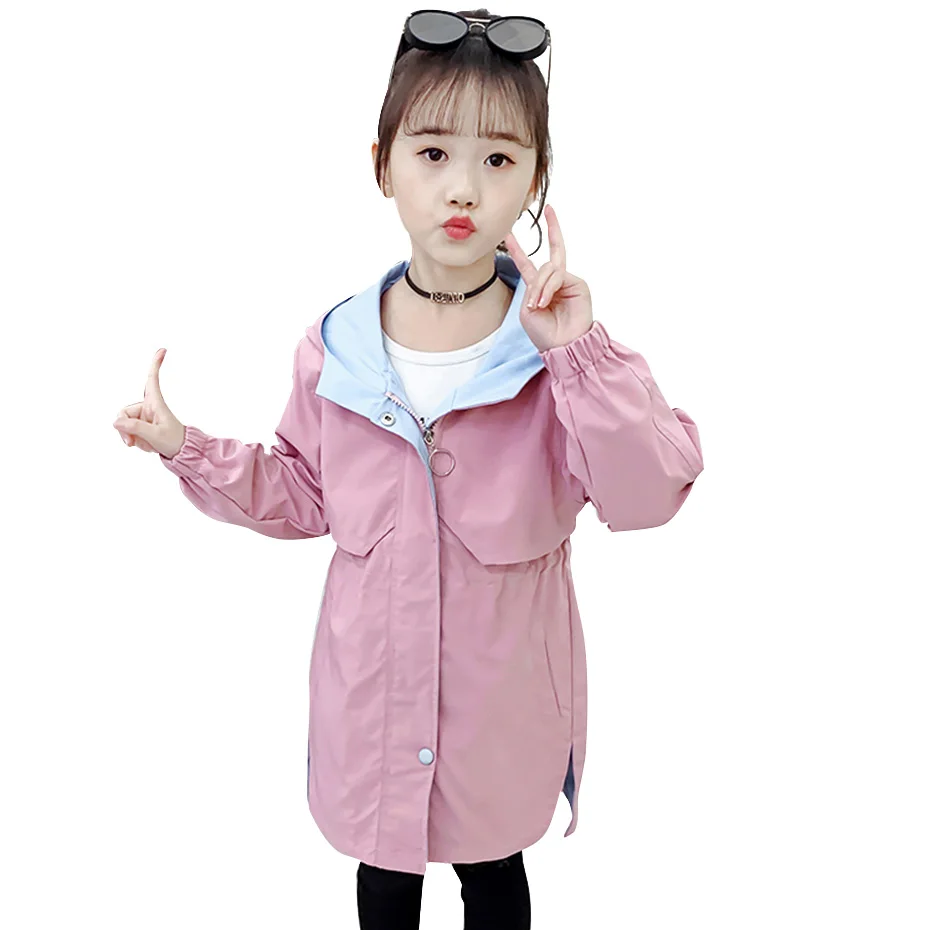 Куртка с капюшоном для девочек на возраст 6-14 лет | Детская одежда и обувь