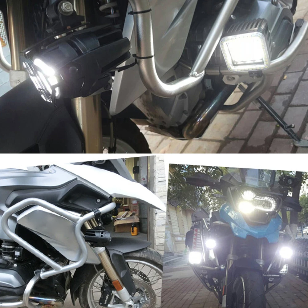 2 шт. мотоцикл светодиодный фонарь светильник и защиты охранников для BMW R1200GS F800 /ADV