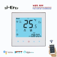 0 10v regulated output tuya wifi thermostat temperature controller for heating and coolingworks with alexa google home