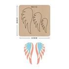 Деревянная высечка Сделай Сам кожаное ремесло крыло Скрапбукинг декоративный шаблон подходит для Sizzix большие машины для выстрела