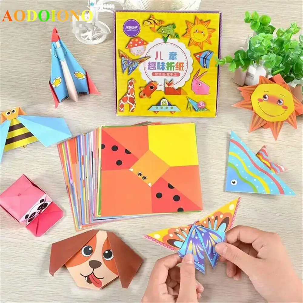 54 шт. мультяшная бумага Оригами цветная книга детские игрушки рисунок животного