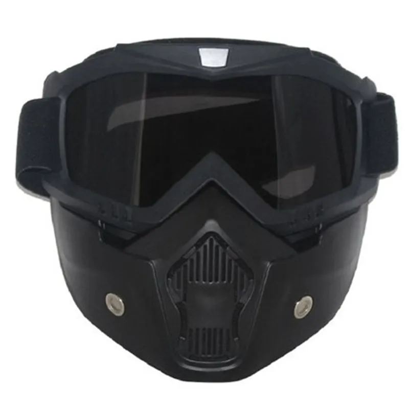 

Hot Sales Modular Mask Detachable Goggles And Mouth Filter Perfect For Open Face Motorcycle Half Helmet Or Vintage Helmets