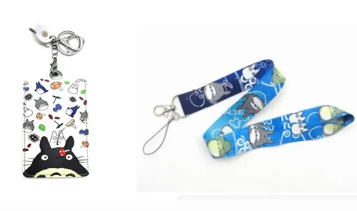 1 pcs cartoon Totoro Lanyard Key Cosplay Badge ID Cards Holders Neck Straps Keyrchains | Украшения и аксессуары