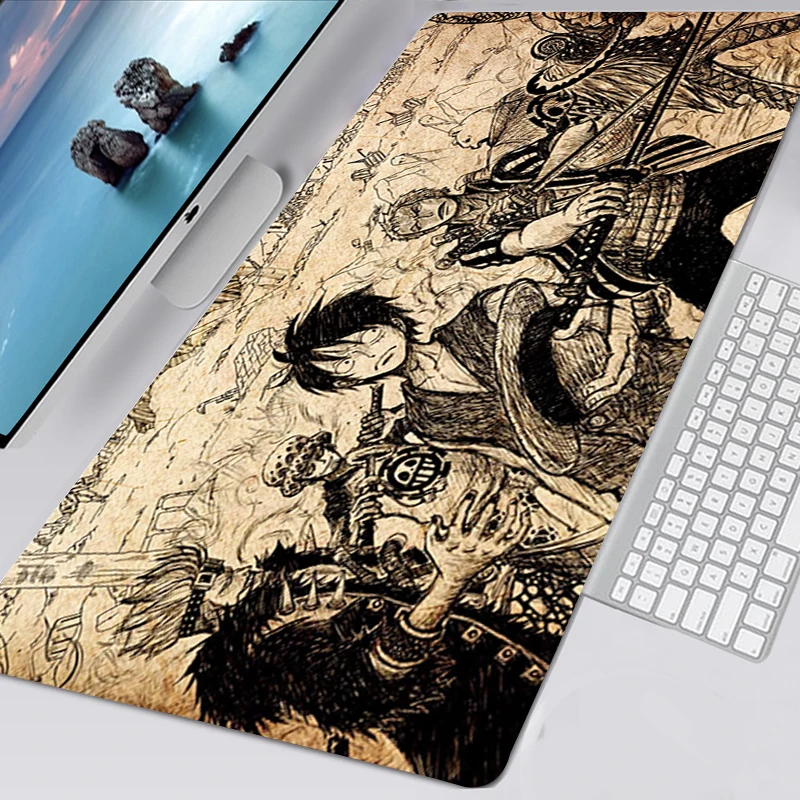 one piece mousepad kawaii gaming accessories non slip mouse pad 40x90 mausepad tappetino mouse keyboard mat tapis de souris free global shipping