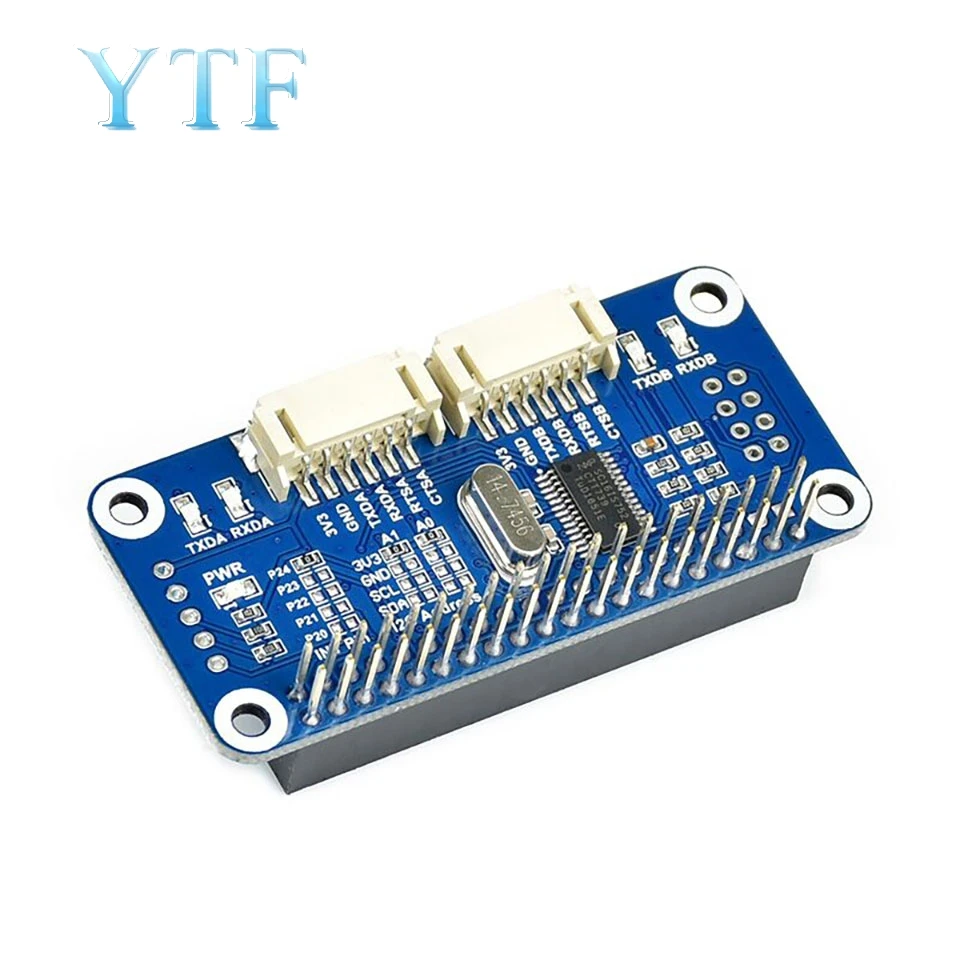 Плата расширения Raspberry Pi 2B/3B +/4B Zero W встроенный интерфейс SC16IS752 I2C | Компьютеры и