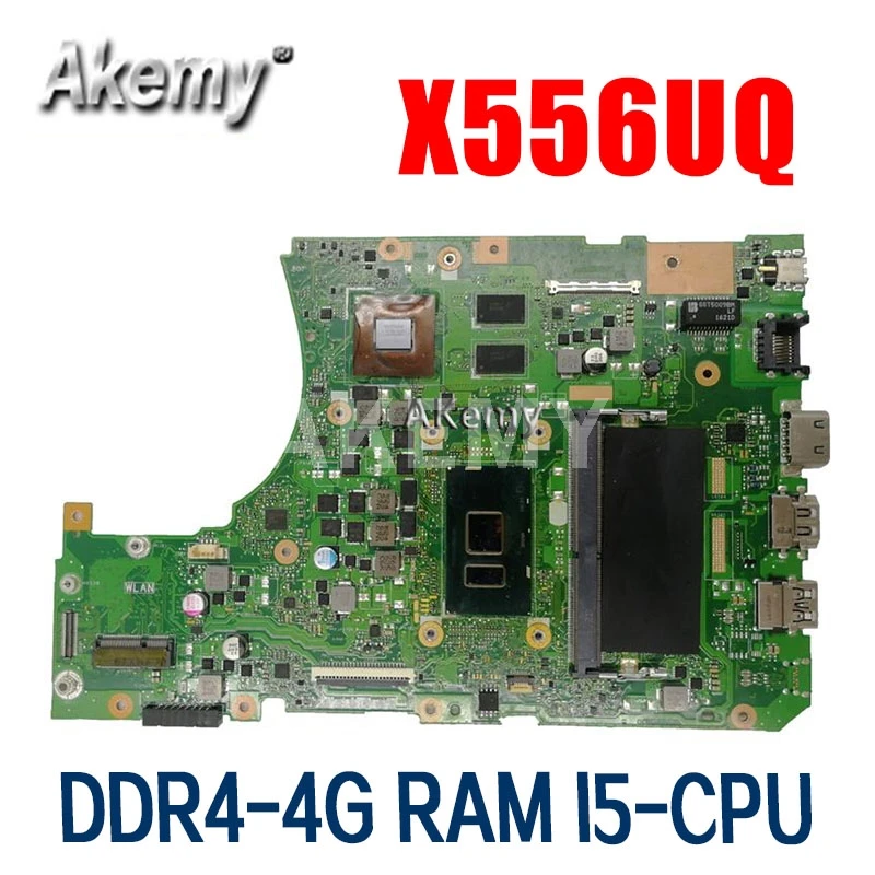 

Amazoon X556UV Laptop motherboard DDR4-4G RAM I5-CPU For Asus X556UQ X556UB X556UR X556U X556 Test mainboard X556UV motherboard