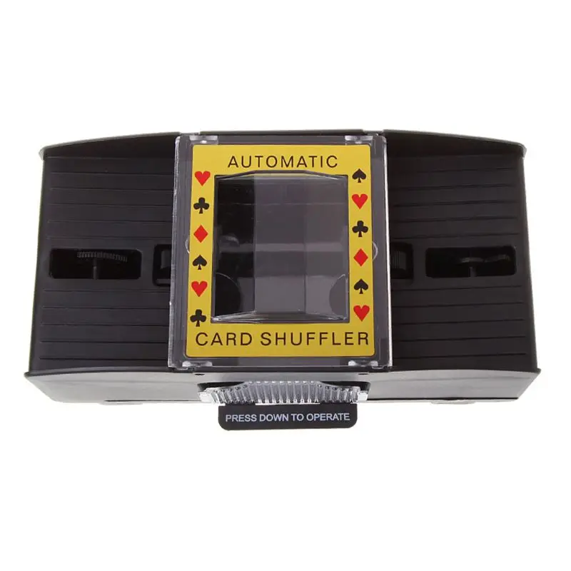 

Automatic Poker Card Shuffler Board Games Battery Operated Playing Cards Shuffle 2 Deck Automatic Hand Crank