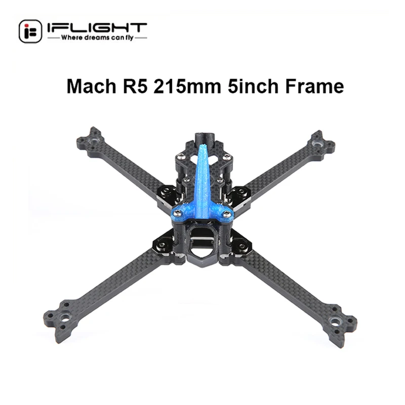 IFlight Mach R5 215 мм 5 дюймов FPV Гоночный комплект рамы с рукояткой 6 совместимый мотором