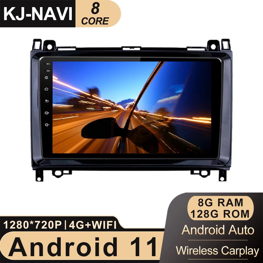 $133.76 DSP Carplay Android 11 Car Radio Stereo Player GPS Navi Head unit for Mercedes Benz B200 W169 W245 Viano Vito W639 Sprinter W906