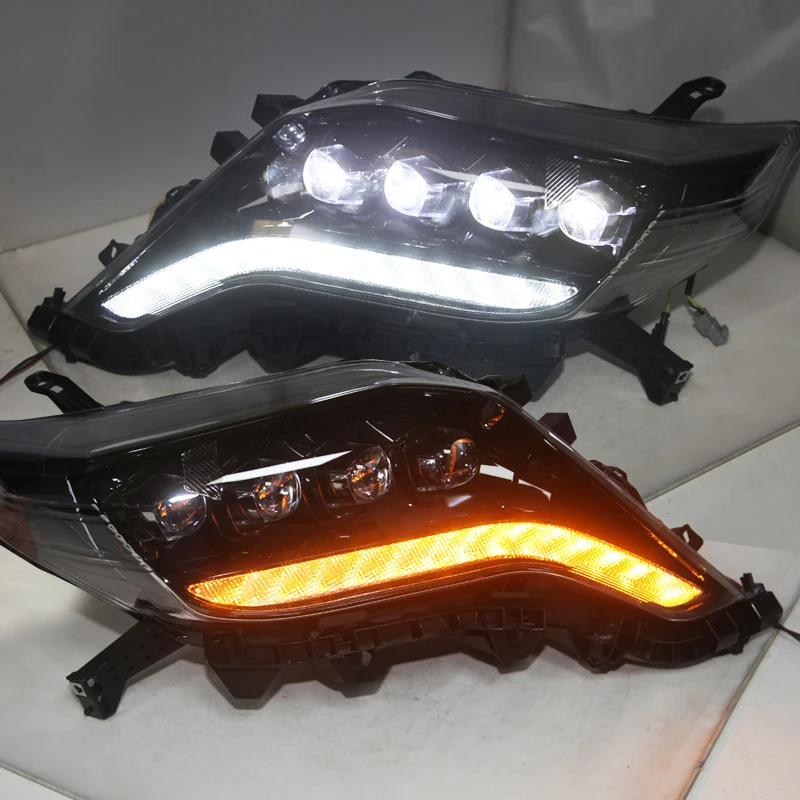 

Новое поступление, полный комплект светодиодных фар в сборе для TOYOTA Prado FJ150 Land Cruiser LD