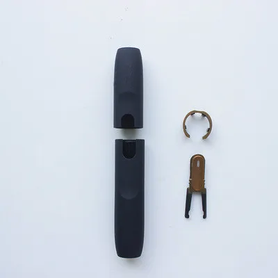 Темно-синий Аксессуары для ремонта оболочка для электронной сигареты IQOS для IQOS 2,4 Plus Верхняя Нижняя внешняя крышка кнопка кольцо набор сменный корпус - Цвет: Темно-синий