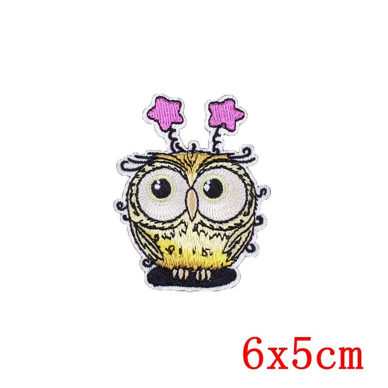 Патч с изображением милой совы вышитые патчи для одежды сделай сам Аппликации