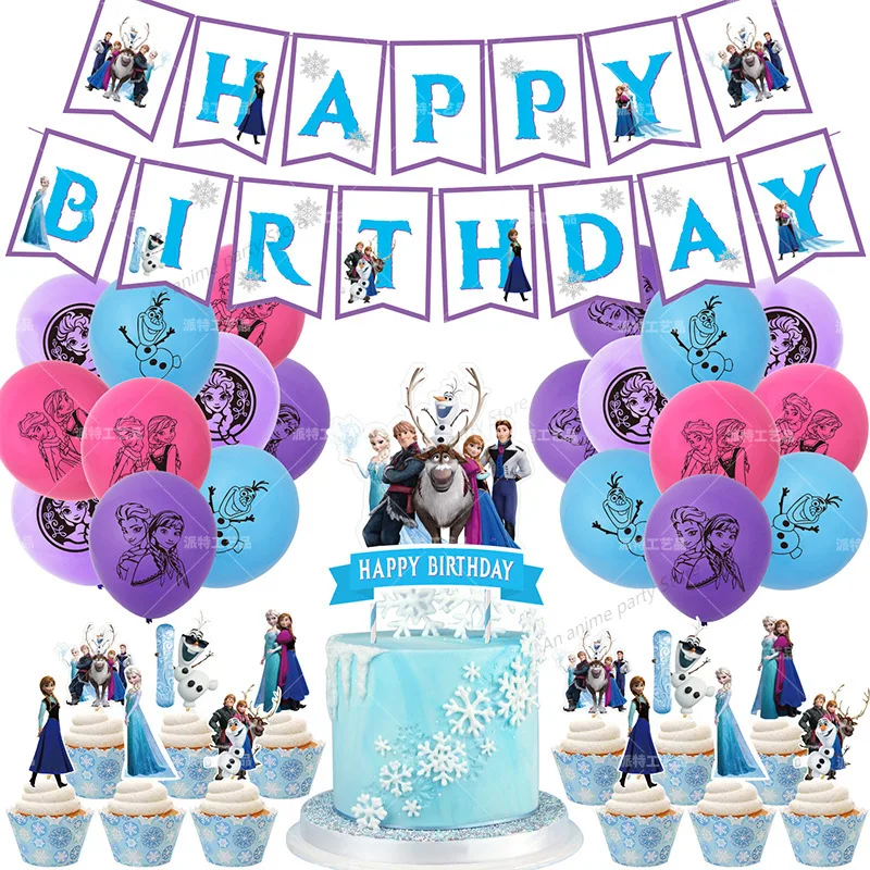 Украшения для вечеривечерние Disney Холодное сердце флаг принцессы Айши Натяжной