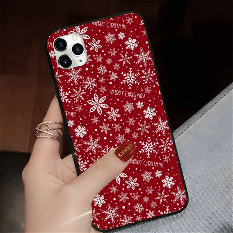 

Happy New year christmas design Phone Case for iPhone 11 12 pro XS MAX 8 7 6 6S Plus X 5S SE 2020 XR