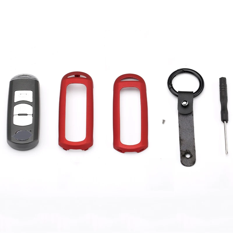 Дерево зерна звезда углеродная полоса чехол для дистанционного ключа от машины