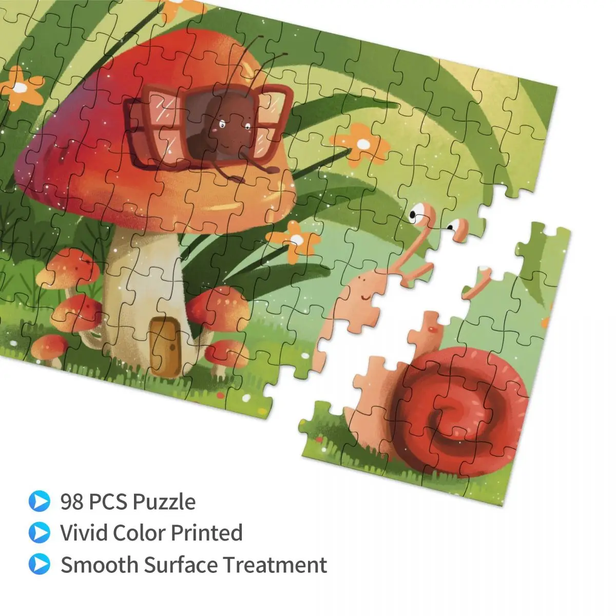 Деревянные блоки головоломка мультфильм улитка и муравей милые игрушки История