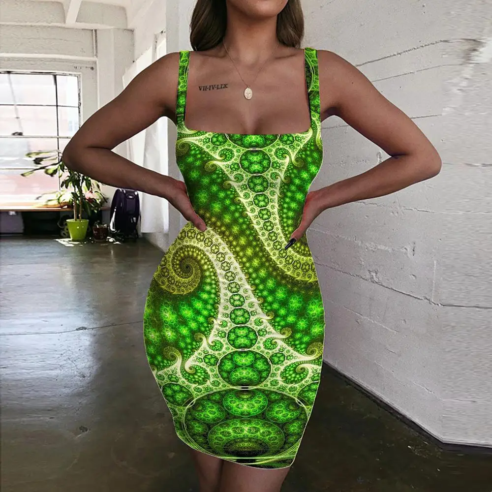 

KYKU Brand Dizziness Dress Women Abstract Vestido Sexy Psychedelic Ladies Dresses Art Bodycon Dress Womens Clothing Mini Evening