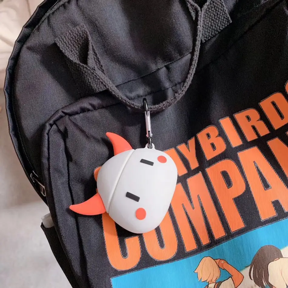 3D милый чехол для наушников Airpods 2 Чехол аниме кошка силиконовая утка наушники защитная крышка для Apple Air pods для наушников Чехол