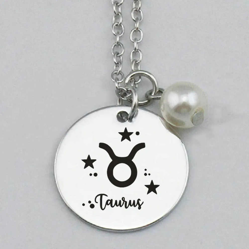 Ювелирные изделия для ожерелья телец цепочка с созвездиями зодиака брелок