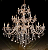 gorgeous glass chandelier lights high quality crystal pendant lamp excellent modern indoor lighting for living room foyer hotel