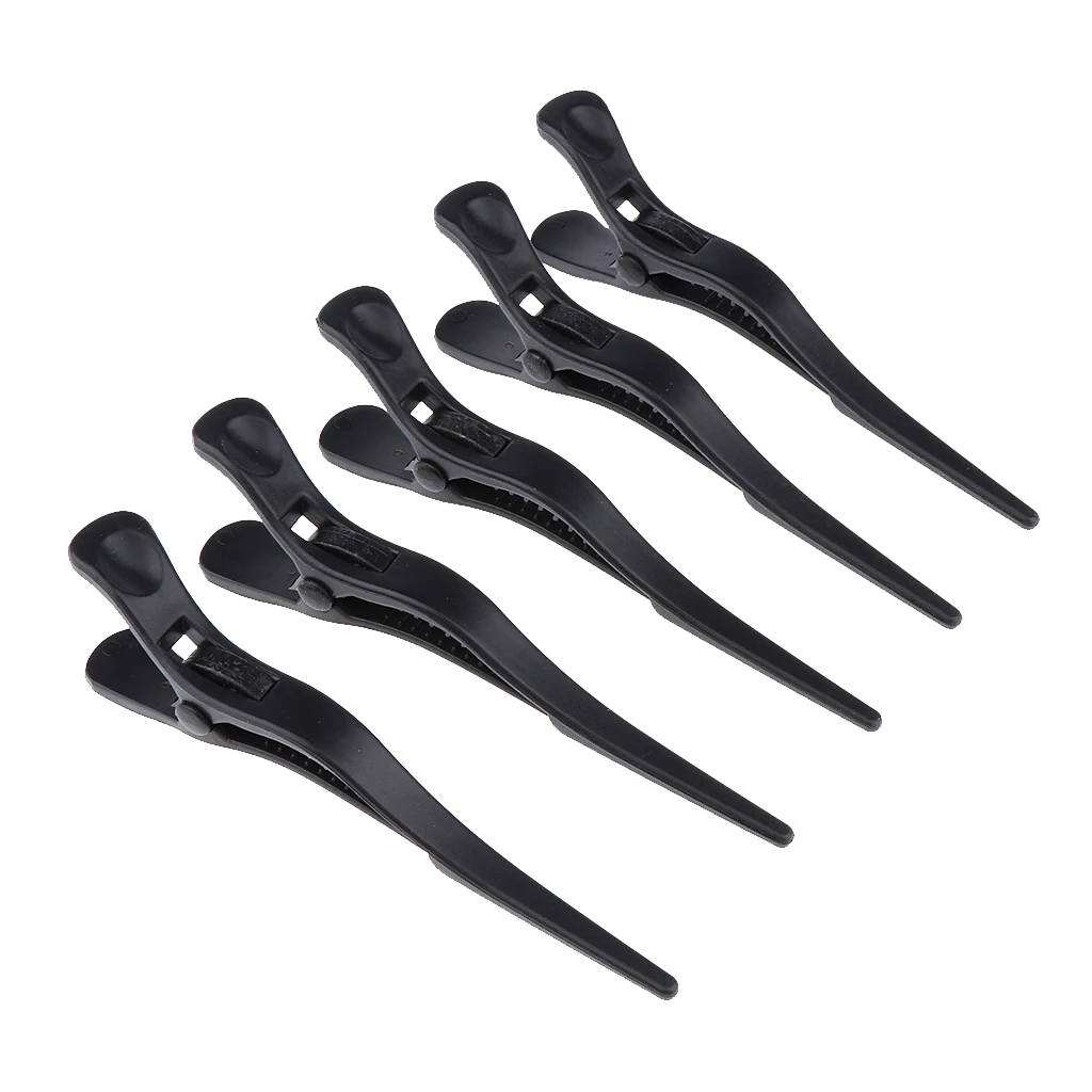 

Blesiya 5x Non-Slip Hair Clips Pro Barber Salon Tools Set For Thick Hair