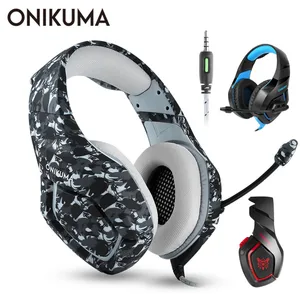 onikuma k1 ps4 gaming headset casque wired pc stereo earphones headphones with microphone for new xbox onelaptop tablet gamer free global shipping