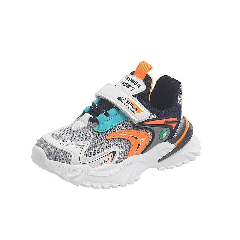 

Children New Sports Shoes Boys and Girls Running Shoes Autumn 2022 New Flying Woven Breathable Mesh Kids Sneakers Hot Fashion