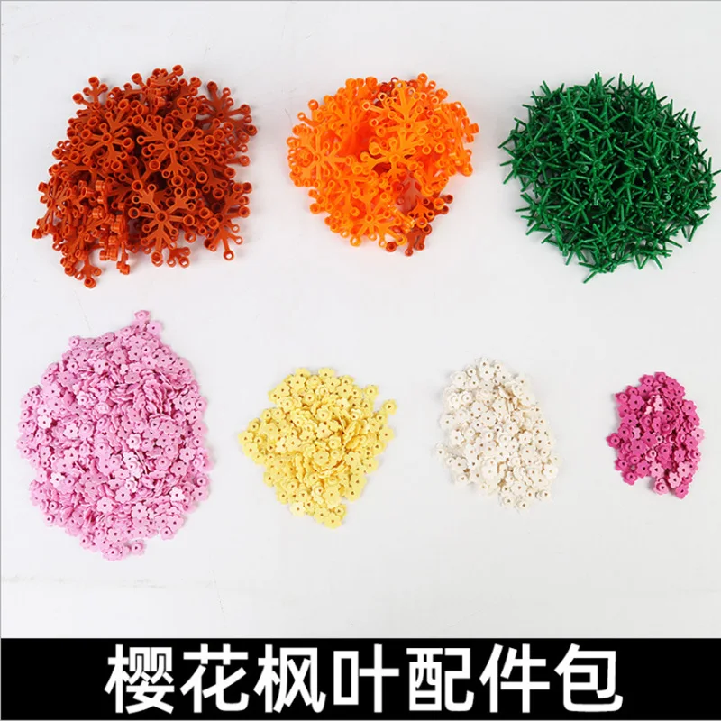 

Yuxing 16033 creative Street View series lighting edition DIY tree house small particle assembly building blocks kids gift