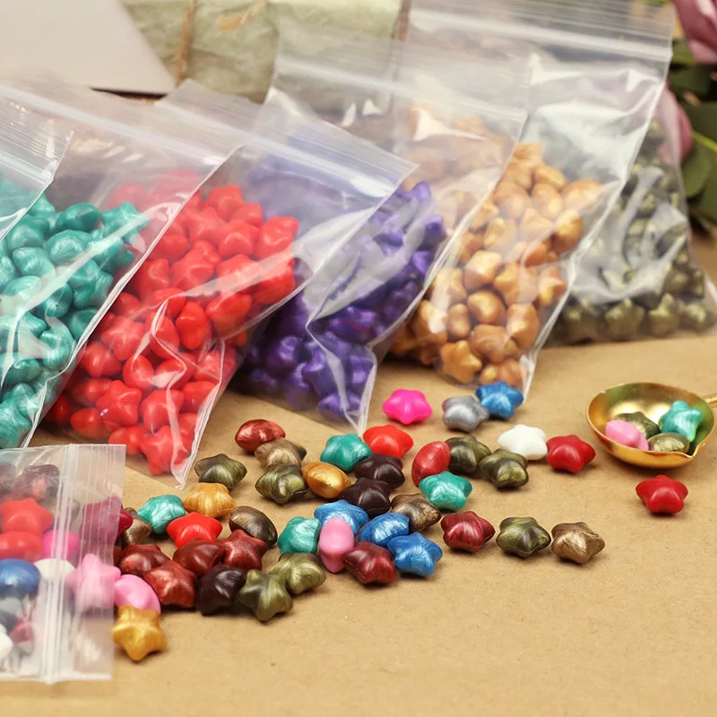 100 шт. пятиконечная звезда печать винтажный штамп восковой восьмиугольный воск