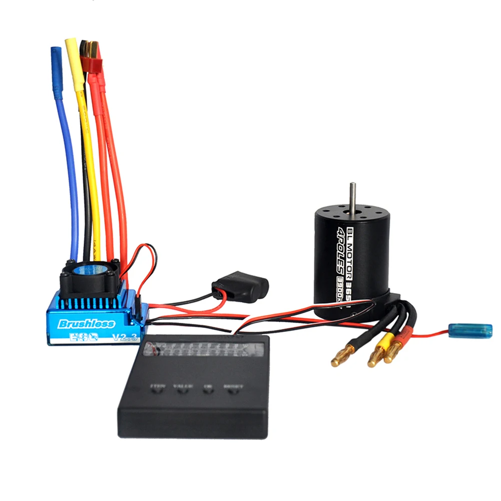 Водонепроницаемый бесщеточный двигатель RC программатор ESC программируемая