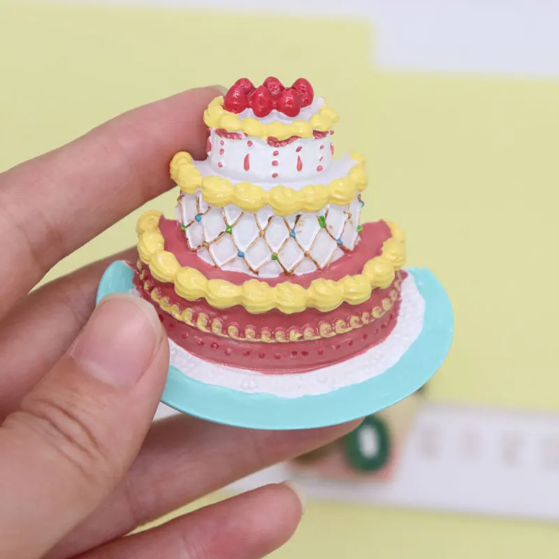 Магнит на холодильник милые торты модель мороженого еда детское украшение для