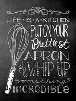 life is a kitchen retro metal signplaque wall vintage gift