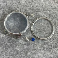 42mm watch shell frame with crown polished repair parts for eta6497 6498 st3600 3620 automatic movement